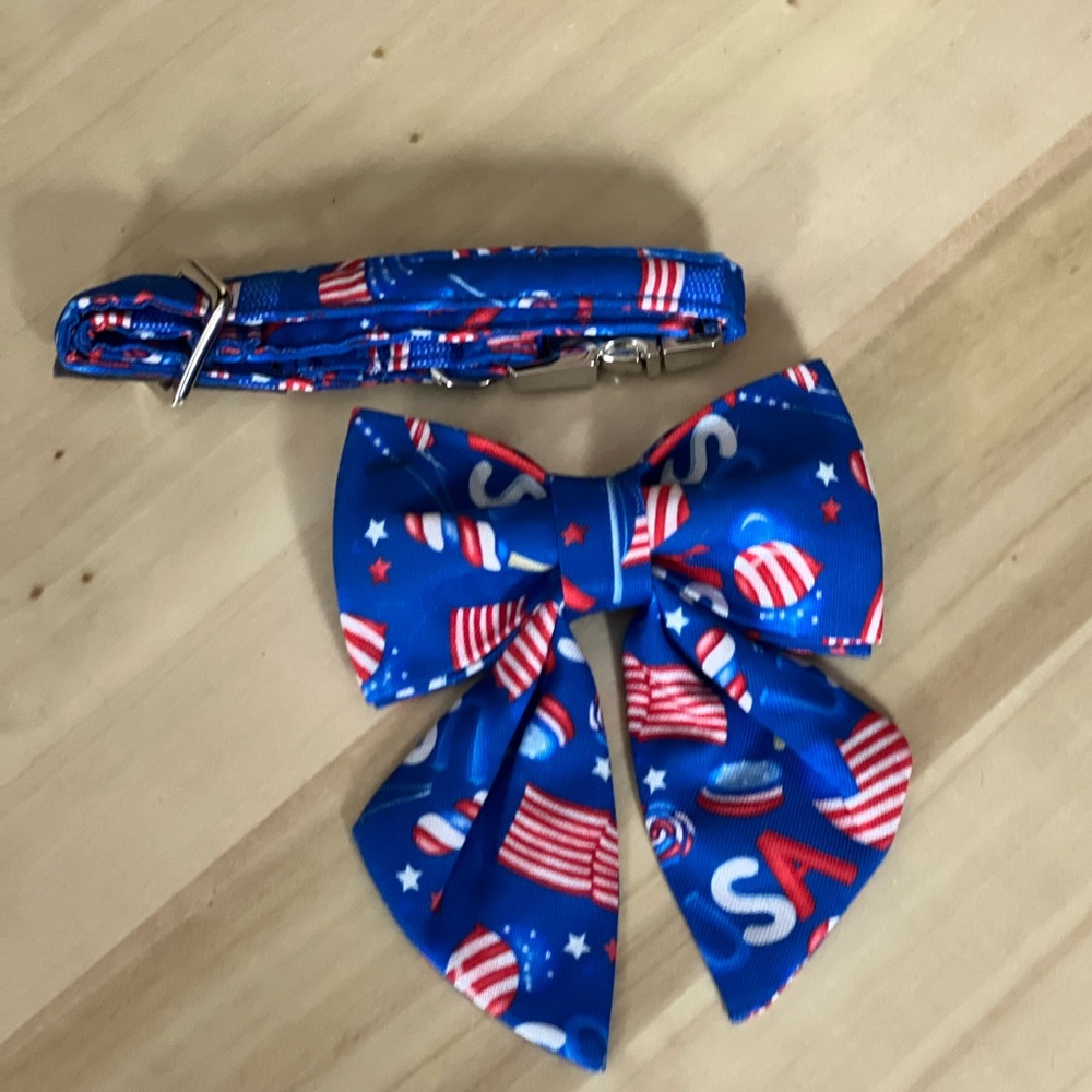 Lionet Paws Patriotic Dog Collar